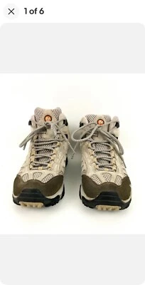 Merrell Continuum Vibram Mid Woman's Hiking Boots Taupe Size 6.5 Pre-Owned - Image 1 of 4