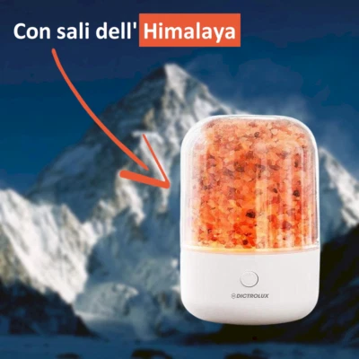 Diffusore di oli essenziali umidificatore ultrasuoni sale Himalaya aromi usb per - Immagine 1 di 3