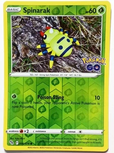 REVERSE HOLO Spinarak 006/078 casi nuevo Yuka Morii arte de arcilla - GO tarjeta Pokémon - Imagen 1 de 3