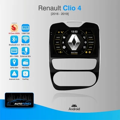 Autoradio per Renault Clio 4 Display 10.1" Carplay  Android Auto 3GB+32GB 2.0GHz - Immagine 1 di 4