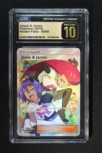 Pokemon Hidden Fates Jessie & James 68/68 CGC PRISTINE 10 - Bild 1 von 2