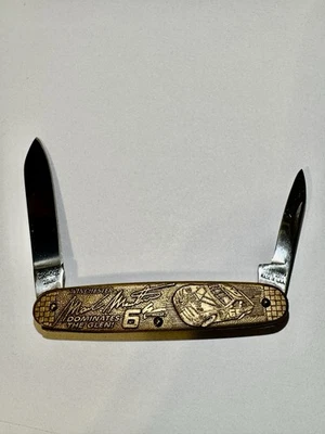 Faca Winchester NASCAR Mark Martin #6 DK-001 1996 Vintage Fabricada nos EUA - Imagem 1 de 4