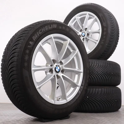 Winterräder 17 Zoll BMW 5er G30 G31 Original Felgen 225/55R17 Winterreifen 5-6mm - Bild 1 von 4