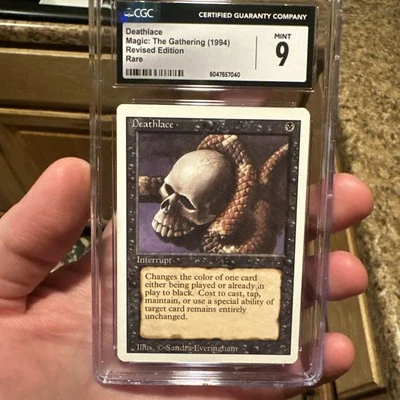 Revised Deathlace Rare CGC 9 Graded Magic MTG 1994 - Image 1 of 4