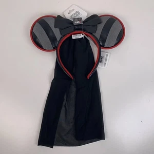 Disney Parks Star Wars DARTH VADER Minnie Mouse Ears Headband with Veil NEW - Picture 1 of 4
