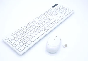 Tastatur mit Drahtloser Maus Subblim SUBKBC-CSSW11 Weiß Qwerty Spanisch - Bild 1 von 8