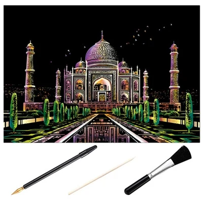 Scrape Tool Set Men and Women Child Sketch Tools Scratch Painting Kits - image 1 of 4