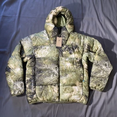 Nike ACG Lunar Lake Therma-Fit ADV Puffer Jacket Green FB8121-386 Mens Size M - Image 1 of 4