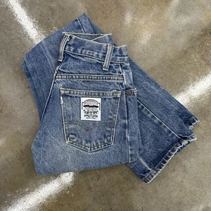 Vintage 70/80s Levi’s White Tab Denim Jeans Kids Youth 20 X 32 - Picture 1 of 5
