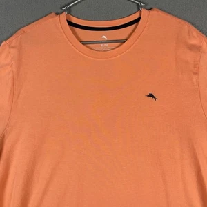 Tommy Bahama Mens XL Peach Swordfish Logo Short Sleeve Crewneck T-Shirt - Picture 1 of 5