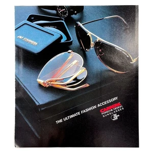 Carrera Porsche Design Sunglasses Vintage Magazine Print Ad 80s Fashion 1983 - Picture 1 of 1