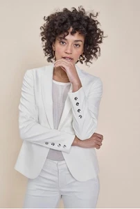 MOS MOSH BLAKE COLE WHITE BLAZER RRP £169 SIZE 34 UK 6/8 - Picture 1 of 10