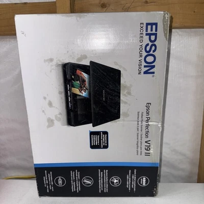 NEW OPEN BOX - Epson Perfection V19 II Flatbed Photo Color Scanner - B11B267201 - Image 1 of 3