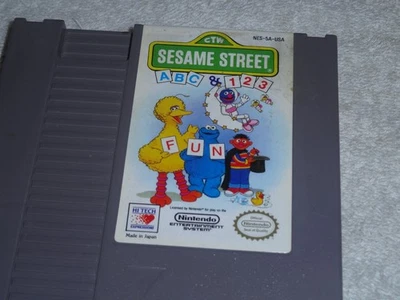 Sesame Street ABC / 123 (Nintendo Entertainment System, 1991) NES VIEDO GAME 078 - Image 1 of 4