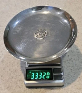 STERLING by FINA United States Golf Asso sterling Plate 3.5in Diameter 33.32 gm - Picture 1 of 8