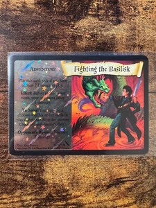 Harry Potter TCG Fighting the Basilisk 21/140 WOTC Chamber Secrets Foil - NM - Picture 1 of 3