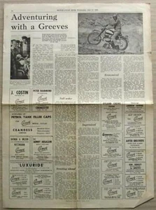 GREEVES ADVENTURING + ESSEX TWIN Tested Article MCN Reprint 31 Jul 1963 - Picture 1 of 1