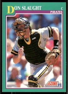 1991 Score #610 Don Slaught - Picture 1 of 2