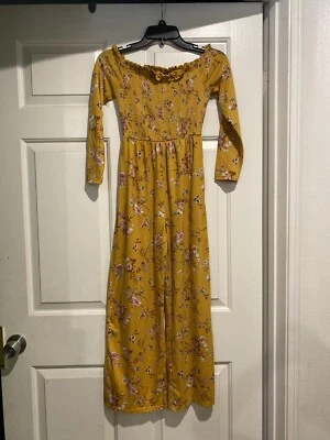 Mono Art Class Niñas Grande 10/12 Amarillo Floral B76 Foto 1 de 4