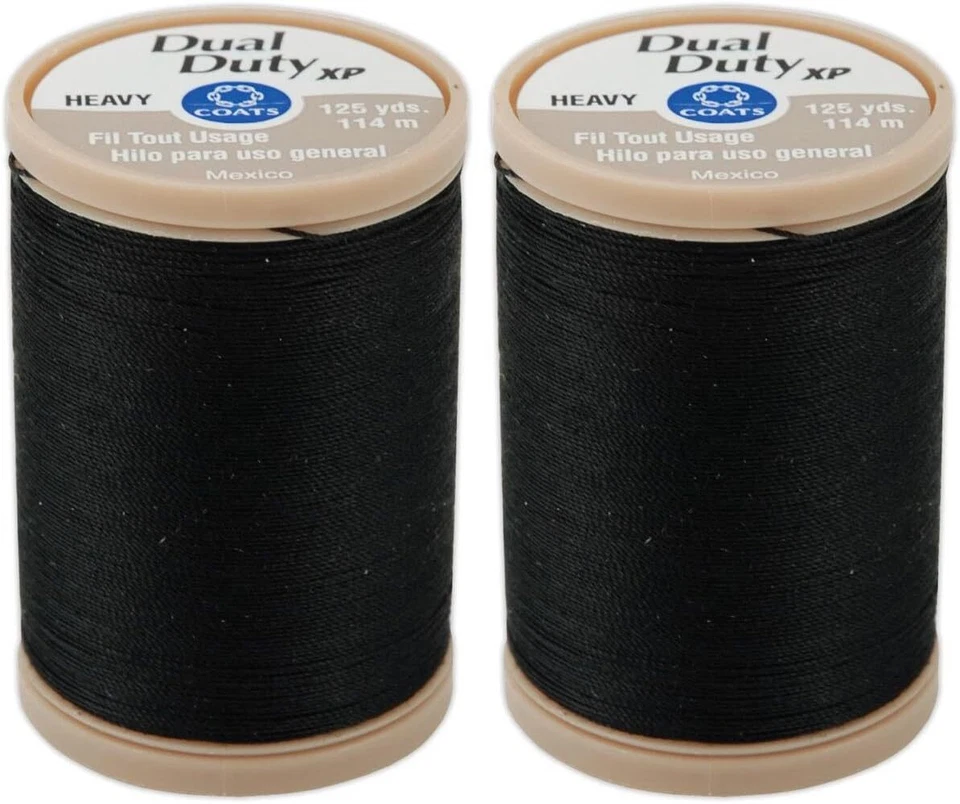 2-PACK - COATS & CLARK S950-0900 Dual Duty XP Heavy Thread, 125-Yard, Black - Image 1 of 1