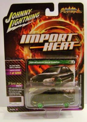 2004 '04 MITSUBISHI LANCER EVOLUTION IMPORT HEAT STREET FREAKS JOHNNY LIGHTNING - Image 1 of 3