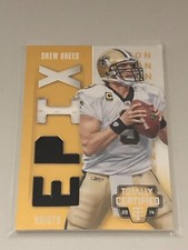 2014 Totally Certified Drew Brees Epix Triple Jersey Gold 16/25 Saints