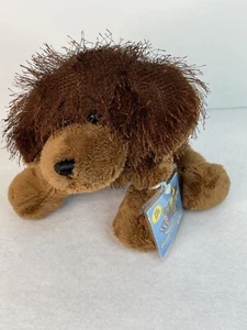 Ganz Webkins Brown Dog Soft Plush Eyelash Fur 9 Inches Stuffed Animal Toy - Picture 1 of 12