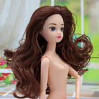  BJD 1/6 Doll Kids Toy 11 Joints Moveable Doll Body & Head With Brown Wavy Hair