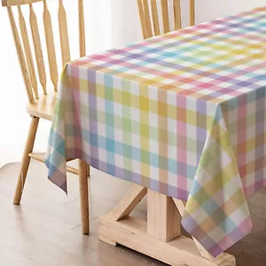 Spring Summer Easter Tablecloth Rectangle Table Cloths 60 Inch X 84 Inch Waterco - Picture 1 of 5