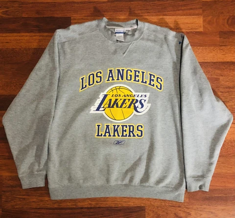 Vintage Los Angeles Lakers Reebok Pullover Sweatshirt - Y2K Kobe Shaq - Large Cover