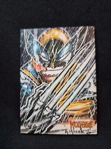 2022 Fleer Ultra Wolverine Artist Proof "WOLVERINE" 1of1 Sketch Card. - Picture 1 of 4