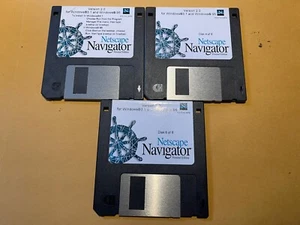 Netscape Navigator Version 2.0 for Windows 3.5" Floppy Disks - (3 disks) - Picture 1 of 9