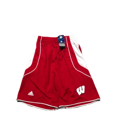 New NWT Wisconsin Badgers adidas Logo Small Basketball Performance Shorts  - Image 1 of 2