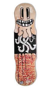 skateboard by @matdisseny & @ceskus - skate art recycled deck "Collab" - Imagen 1 de 2