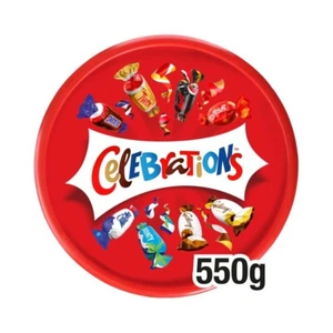 Celebrations Tub 550g (Celebrations Milk Chocolate Biscuit Bars Tub 550g) - Picture 1 of 4