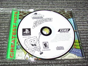 SpongeBob SquarePants: SuperSponge (Game & Back Insert) Playstation PS1 - Picture 1 of 2