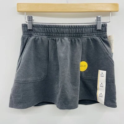 Cat & Jack Youth Girls Size Small 6/7 French Terry Skort in Charcoal Gray 403 - Image 1 of 4