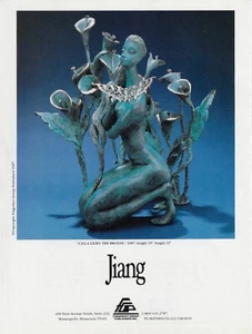JIANG Calla Lilies Bronze Sculpture Art Publisher Print Ad~1987 - Picture 1 of 1