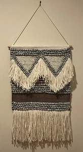 Handmade Tapestry NATURAL WALL HANGING Boho 29H ”X 18”W - Picture 1 of 4