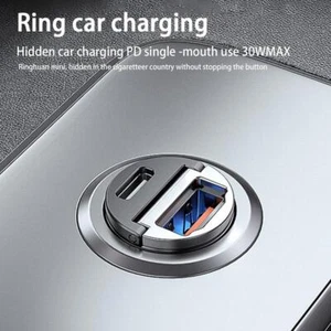 MiniDual~USB-Typ-C-PD-Autotelefon-Ladegerät-NEU~ - Zdjęcie 1 z 10
