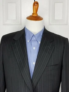 CANALI Blazer Uomo Lana Righe Cappotto Sportivo Tuta Giacca Italia Taglia 54R U.S. 44R A10 - Foto 1 di 12