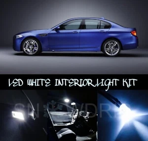 For BMW 5 SERIES F10 F11 LED XENON BRIGHT WHITE INTERIOR LIGHT BULBS KIT UPGRADE - Picture 1 of 1