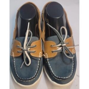 Womens Croft & Barrow Adagio Navy Blue Casual Slip On Boat Loafers Shoes 8M
