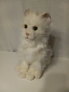 FurReal Friends 12” Hasbro Interactive Toy White Persian Cat Green Eyes Lulu - Picture 1 of 3
