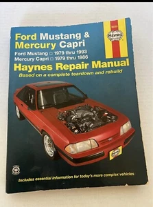 Ford Mustang 1979-1993 y Mercury Capri 1979-1986 Haynes manual de reparación 36050 - Imagen 1 de 2