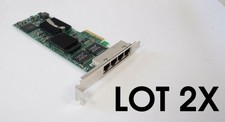 LOT 2x Dell PCIe Quad Port Gigabit STD Profile Network Adapter 0H092P