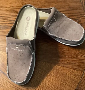 Gecko Man Slip on Cocoa Suede Women's Size 9.5 Wide Casual Shoe Arch Support - Picture 1 of 5