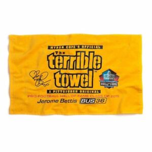 Pittsburgh Steelers Jerome Bettis Hall of Fame Terrible Towel 