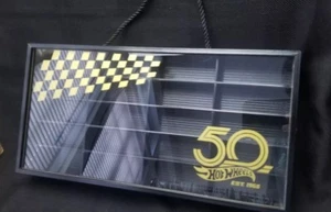 Hot Wheels 50th Anniversary Custom Car Case Carrier Black Rare Hotwheels - Picture 1 of 3