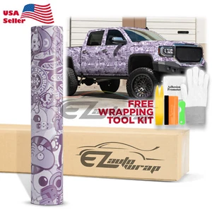 【Sticker Bomb】 Black White Vinyl Wrap Decal Film Graffiti Cartoon Sheet DIY #ST - Picture 1 of 11